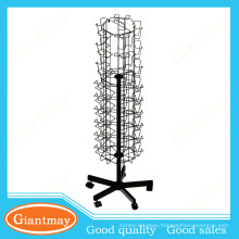 wire rotating rack gift card display stand